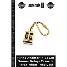 Armoris Pirinç Anahtarlık 2113B Sunum Detayı Tasarım Parça Yılbaşı Hediyesi