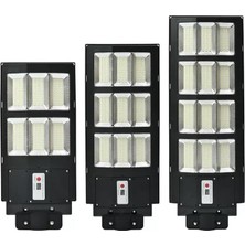 300W Solar Hareket Sensörlü Bahçe Aydınlatması 6 LED Panel Lamba, Güneş Enerjili, Kumandalı