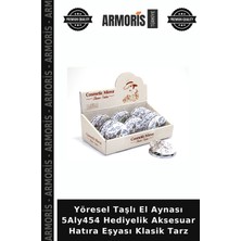 Armoris Yöresel Taşlı El Aynası 5ALY454 Hediyelik Aksesuar Hatıra Eşyası Klasik Tarz