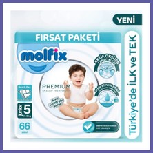 Nida Premium Bebek Bezi Ultra Fırsat Paketi 5 Beden 11-18 kg 66 Adet Nıda