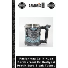 Armoris Paslanmaz Çelik Kupa Bardak Yeni Ev Hediyesi Pratik Eşya Sıcak Tutucu