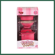Vintessy Vıntessy ATF-683G-6 Raflı Pembe Tencere Tava Seti 7 Parça Nessiworld BZS01