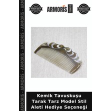 Armoris Kemik Tavuskuşu Tarak Tarz Model Stil Aleti Hediye Seçeneği