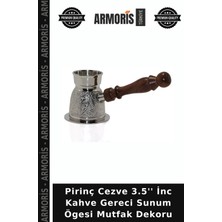 Armoris Pirinç Cezve 3.5'' Inc Kahve Gereci Sunum Ögesi Mutfak Dekoru