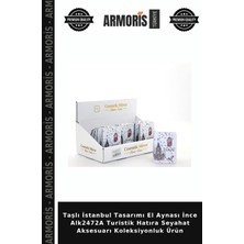 Armoris Taşlı Istanbul Tasarımı El Aynası Ince ALK2472A Turistik Hatıra Seyahat Aksesuarı Koleksiyonluk Ürün