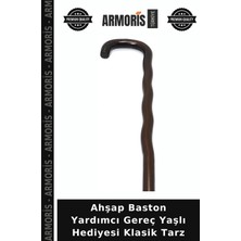 Armoris Ahşap Baston Yardımcı Gereç Yaşlı Hediyesi Klasik Tarz