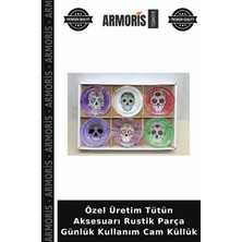Armoris Özel Üretim Tütün Aksesuarı Rustik Parça Günlük Kullanım Cam Küllük
