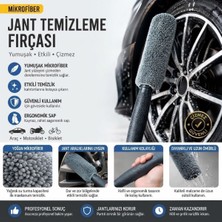 Universal Mikrofiber Jant Temizleme Fırçası Yumuşak Çizmez Saplı Araba Motosiklet Lastik Yıkama Bakım Süngeri
