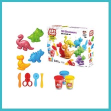 Defne Store 03995 Art Craft 3D Dinozorlar Hamur Set 168 gr Dfnbez