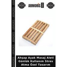 Armoris Ahşap Ayak Masaj Aleti Günlük Kullanım Stres Atma Özel Tasarım