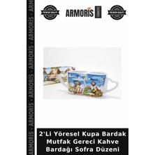 Armoris 2'li Yöresel Kupa Bardak Mutfak Gereci Kahve Bardağı Sofra Düzeni