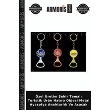 Armoris Özel Üretim Şehir Temalı Turistik Ürün Hatıra Objesi Metal Ayasofya Anahtarlık ve Açacak