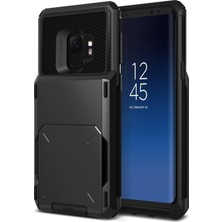 Universal VRS91566 Galaxy S9 Damda Folder Kılıf, Metallic Black