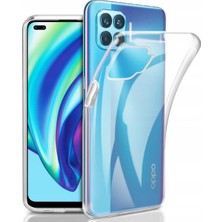 Universal ile Uyumlu Şeffaf Clear Silikon Yüksek Kalite Darbeye Dayanıklı Şık Telefon Kılıfı (Oppo Reno 4 Lite)