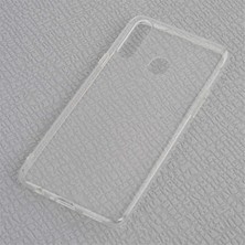 Universal 9887 Galaxy A20S ile Uyumlu Kılıf, Süper Silikon, Renksiz