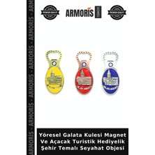 Armoris Yöresel Galata Kulesi Magnet ve Açacak Turistik Hediyelik Şehir Temalı Seyahat Objesi