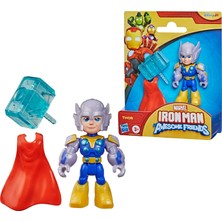Tr Hasbro Marvel Iron Man ve Onun Havalı Arkadaşları Thor Aksiyon Figürü Aksesuarlı 7,6 cm Aks