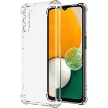 Universal Samsung Galaxy A03S ile Uyumlu Kapak Kamera Korumalı Antişok Airbag Köşe Korumalı Silikon Şeffaf Kılıf