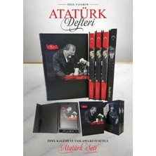 TeknoKapsül Özel Tasarım Kutulu Atatürk Defteri ve Kalem