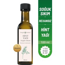 Universal Hint Yağı 100 ml - Soğuk Sıkım Castor Oil, Saç, Kaş, Kirpik ve Cilt Bakımı Için Nemlendirici ve Besleyici Doğal Bakım Yağı, Vegan ve KATKISIZ,%100 Saf ve Doğal, Hekzansız
