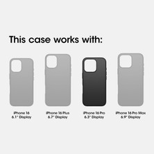 Universal Symmetry Serisi Core For Magsafe Kılıf iPhone 16 Pro Uyumlu Darbeye ve Düşmeye Karşı Koruyucu Ultra Ince Ince Koruyucu Kılıf Siyah