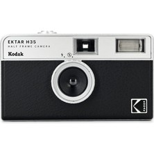 Universal Kodak Ektar H35 Yarım Formatlı Film Kamerası, 35 Mm, Tekrar Kullanılabilir, Odaklanma Yok, Hafif, Kullanımı Kolay (Siyah) (Film ve Aaa Pil Teslimat Kapsamına Dahil Değildir)
