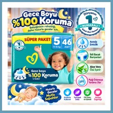 Bezos Aktif Bebek Süper Paket Bebek Bezi 5 Beden 46 Adet MBT06