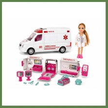 Bezos Ambulans ve Bebek 11 Parça HB006