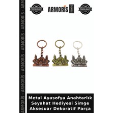 Armoris Metal Ayasofya Anahtarlık Seyahat Hediyesi Simge Aksesuar Dekoratif Parça