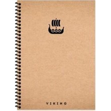 TeknoKapsül Keskin 20X28 100 Yp Çizgili Spiralli Sert Kapak La Plume Viking