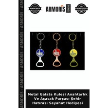 Armoris Metal Galata Kulesi Anahtarlık ve Açacak Parçası Şehir Hatırası Seyahat Hediyesi