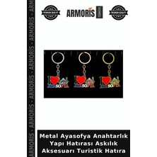 Armoris Metal Ayasofya Anahtarlık Yapı Hatırası Askılık Aksesuarı Turistik Hatıra