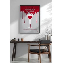 Keyf Home Interview With The Vampire Siyah Çerçeveli Mdf Tablo Poster Salon Duvar Dekoru Hediye