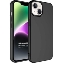 Universal Apple iPhone 14 Için Kılıf Groovy Soft Siyah [iphone 14 ile Uyumlu Kılıf - Siyah]