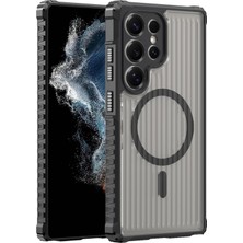 Universal Samsung Galaxy S26 Ultra Için Kılıf Shadow-Field Manyetik [magsafe ile Uyumlu] S26 Ultra Koruyucu Güçlü Manyetikli Kamera Korumalı Arkası Yarı Saydam Pc/tpu Tasarımlı S26 Ultra Kılıfı (Siyah)