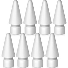 Universal Apple Pencil Uyumlu Silikon Yedek Uç, 1. Nesil / 2. Nesil/pro/usb-C Için, iPad Pro/air/mini Uyumlu (Beyaz 8'li Paket)