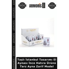 Armoris Taşlı Istanbul Tasarımı El Aynası Ince Hatıra Ürünü Tarz Ayna Zarif Model