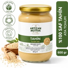 Tr Artizan Mutfak Tahin 600 G –%100 Saf ve Doğal Tahin, Ata Tohum Küncü Susamından, Taş Deği