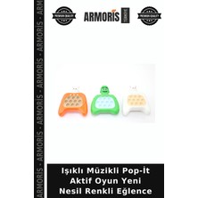 Armoris Işıklı Müzikli Pop-It Aktif Oyun Yeni Nesil Renkli Eğlence