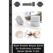 Armoris Özel Üretim Beyaz Şerit Su Sızdırmaz Lavabo Kenar Bandı 3.2m