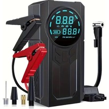 Tr Araç Akü Takviye Cihazı 3000A Peak – Tüm Araçlarla Uyumlu Taşınabilir Jump Starter, Diji