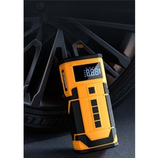 Tr Araç Akü Şarj LED Işık 8000MAH 14.8V Hava Pompası 4 In 1 Taşınabilir Akü Takviye Güç B