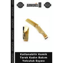 Armoris Katlanabilir Kemik Tarak Kadın Bakım Yolculuk Eşyası