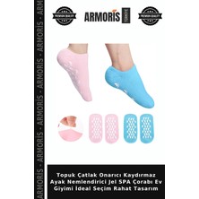 Armoris Topuk Çatlak Onarıcı Kaydırmaz Ayak Nemlendirici Jel Spa Çorabı Ev Giyimi Ideal Seçim Rahat Tasarım