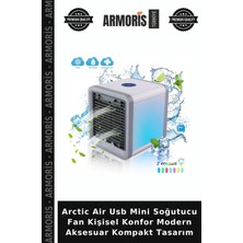 Armoris Arctic Air USB Mini Soğutucu Fan Kişisel Konfor Modern Aksesuar Kompakt Tasarım
