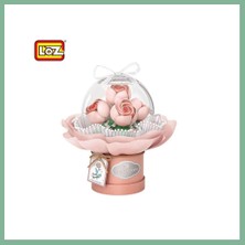 Bşk Virgo LZ-1298 Nessiworld Ledli Pembe Gül Buketi 285 Parça Block Oyuncak BSK2026