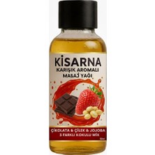 OEM Masaj Yağı ve Kayganlaştırıcı Beraber Tek Üründe Çikolata Çilek Jojaba Karışık Aromalı ve Çikolata Gül Sandal Ağacı Karışık Kokulu 2li Masaj Yağı Seti Hediyeli