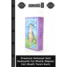 Armoris Premium Kehanet Seti Hediyelik Fal Mistik Objeler Cat (Kedi) Tarot Kartı