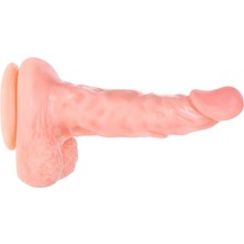 OEM Lilitushop 17 cm Belden Bağlamalı Realistik Vantuzlu Dıldo 8018NB