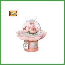 Soi Home LZ-1298 Nessiworld Ledli Pembe Gül Buketi 285 Parça Block Oyuncak Soı